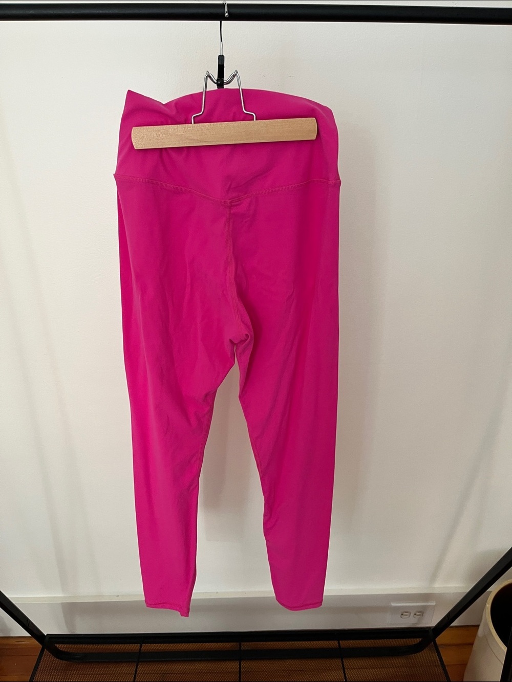 Sunzel Workout Leggings for Women,
High-Waist Hot Pink Leggings - Picture 3 of 4